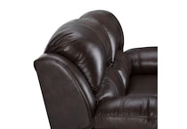   chocolate leathermatch sofa   
