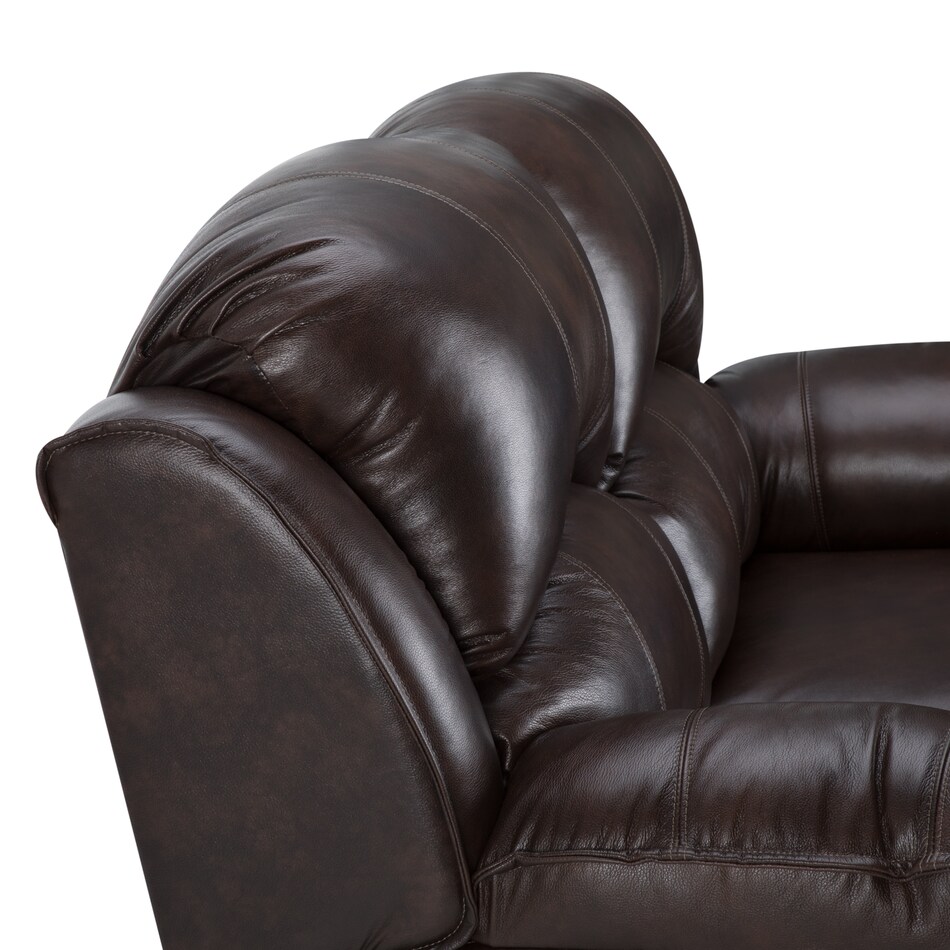   chocolate leathermatch sofa   