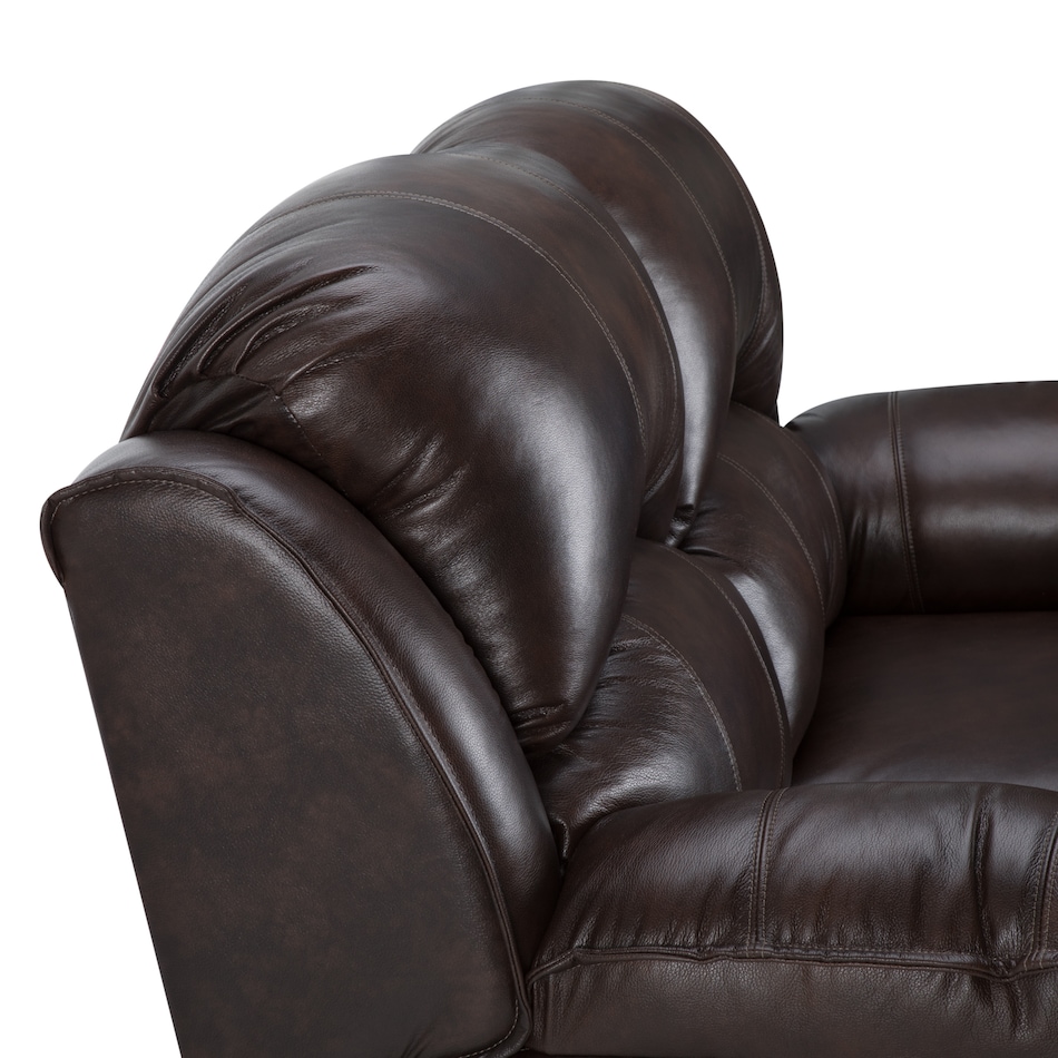   chocolate leathermatch sofa   