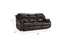  chocolate leathermatch sofa   