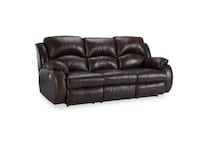   chocolate leathermatch sofa   