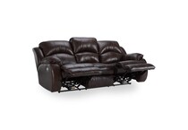   chocolate leathermatch sofa   