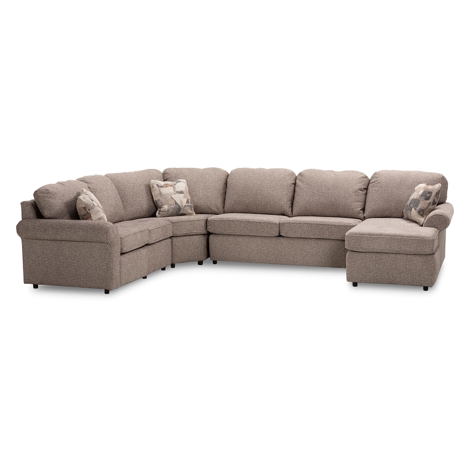  mclovin tweed sectional stationary avp  