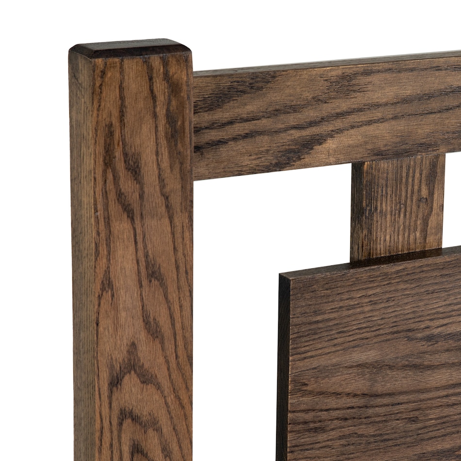 a m   stone gray oak wood solid wood bedroom wbqb  