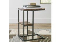 a natural end chairside table   