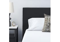 a black uph headboard   
