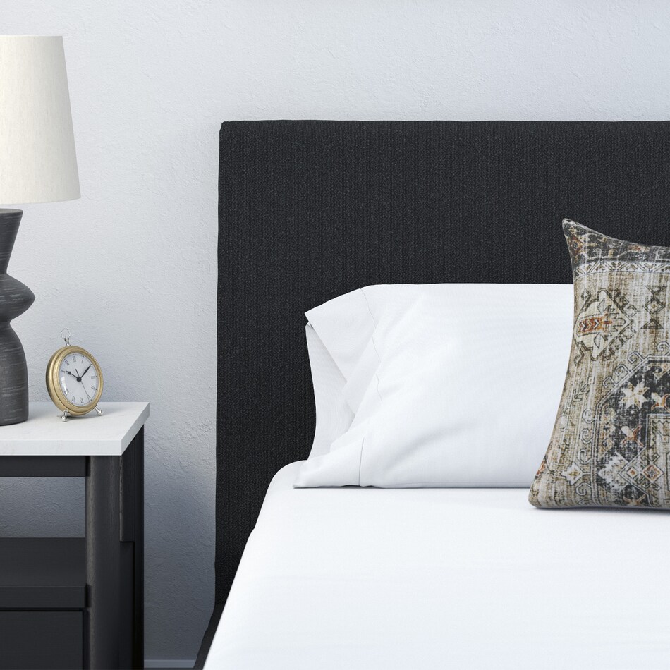 a black uph headboard   