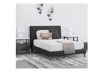 a black uph headboard   