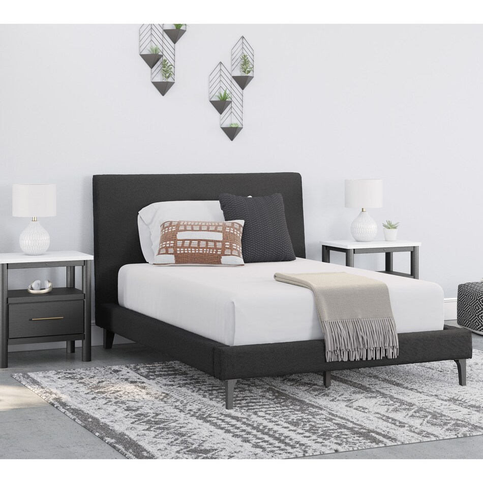 a black uph headboard   