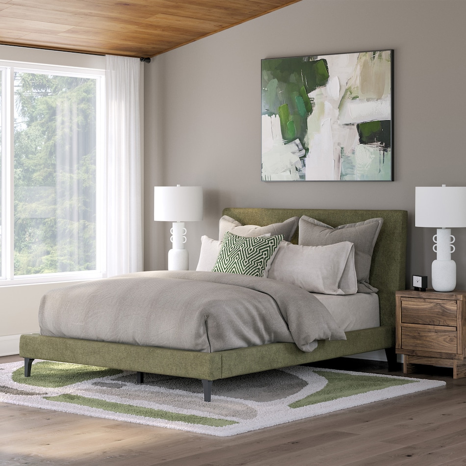 a green uph headboard   