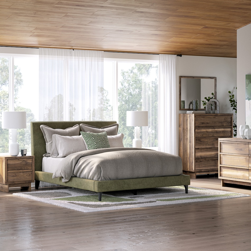 a green uph headboard   