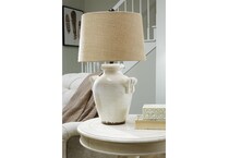 a ceramic glass lamp   