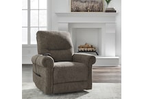 a brown fabric lift chair   