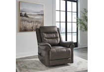 a gray fabric lift chair   