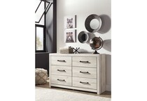 a white dresser   