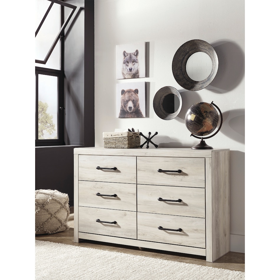 a white dresser