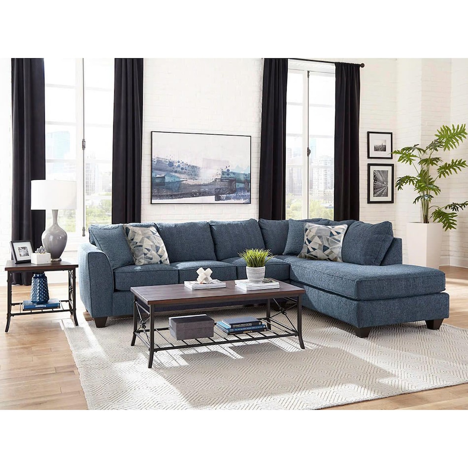 a blue sectional package ap  