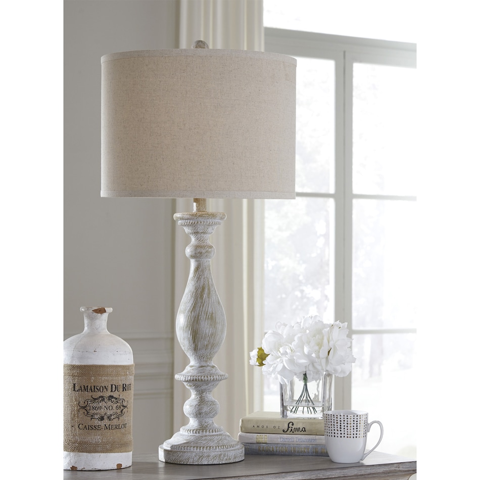 a wood table lamp   