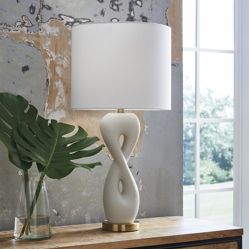 al metal table lamp   