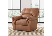 a brown fab recliner   