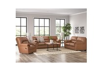 a brown fab sofa   
