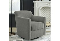 a gray fabric glider   
