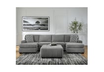 a fabric ottoman  room image  