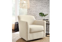 a white fabric glider   