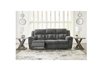 a gray fabric sofa   