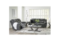 a gray fabric sofa   