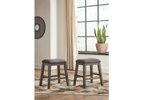 ad gray n a stool   