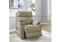 a tan fabric lift chair   