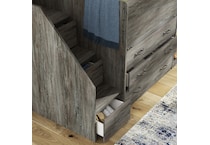 a gray loft bed abts  