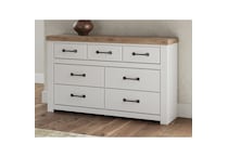 a white dresser   
