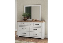a white dresser   