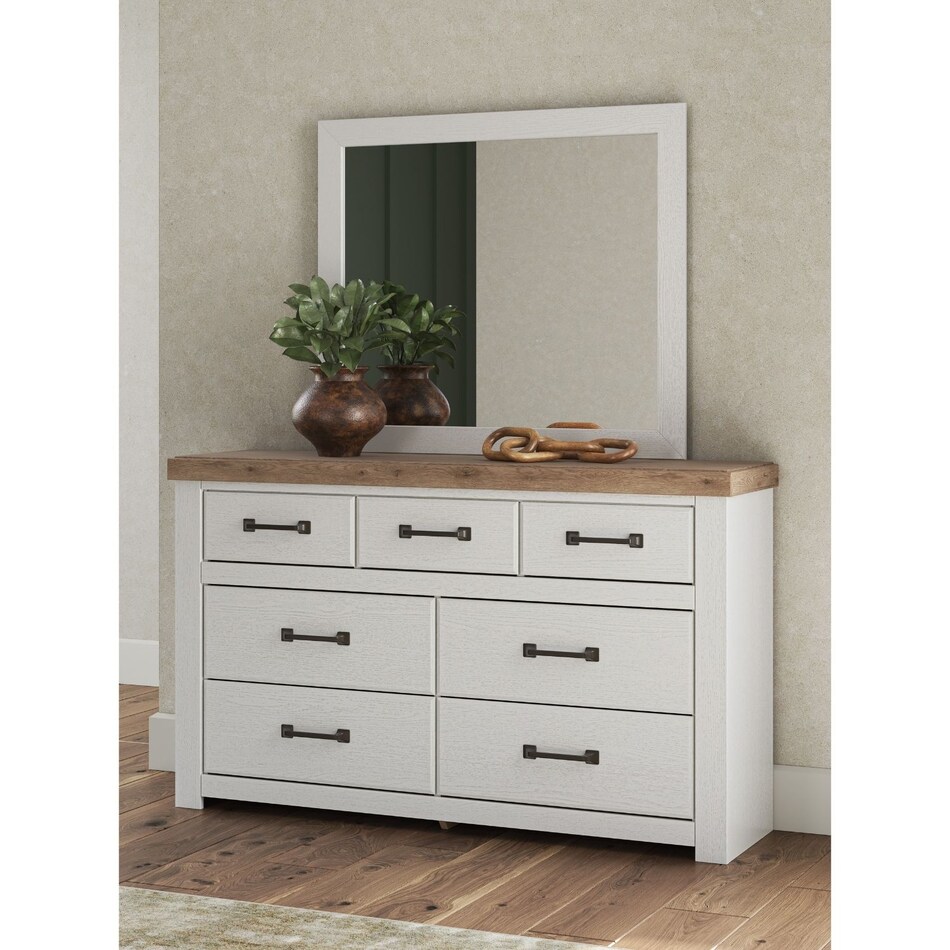 a white dresser   