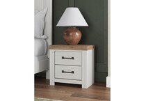 a white nightstand   