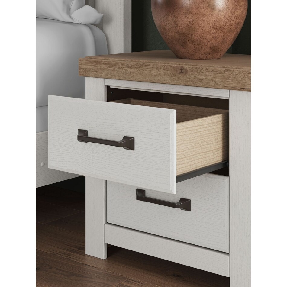 a white nightstand   