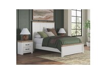 a white nightstand   
