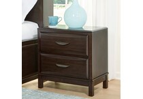 a brown nightstand   