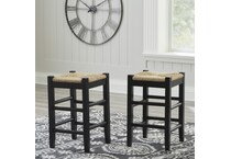 a black fab chair seat ads  