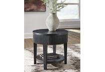 at end chairside table   