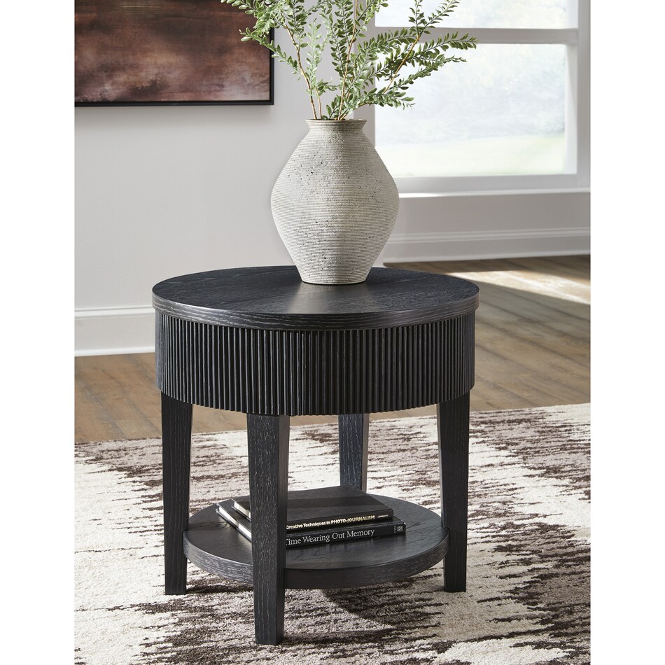 at end chairside table   