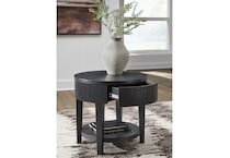 at end chairside table   