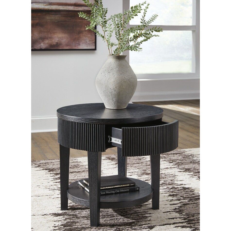 at end chairside table   