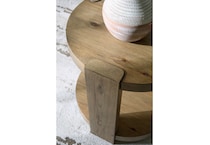 at light brown end chairside table   