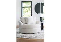 a white fabric chair   
