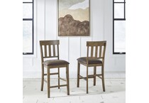 a brown lea stool seat   