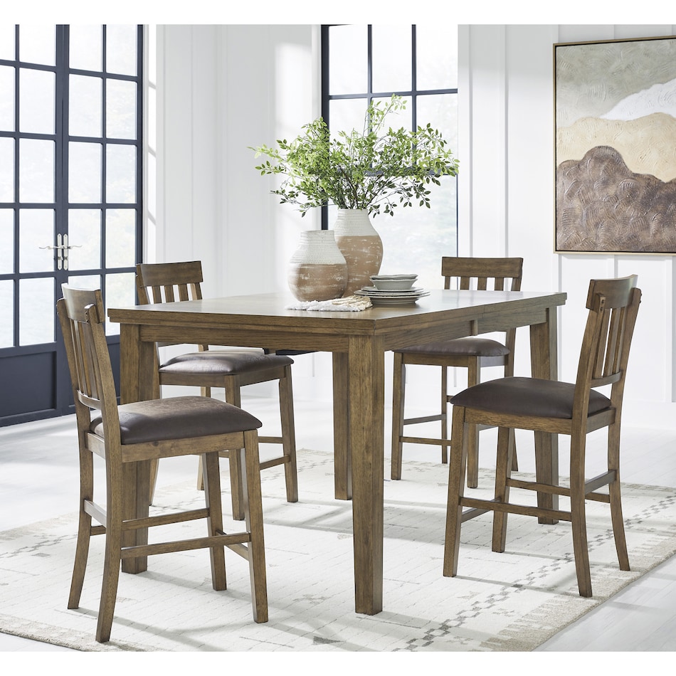 a brown lea stool seat   