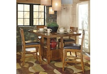 a brown package dining set apc  